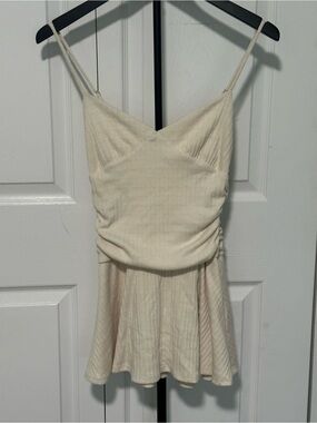 Altar'd State Cream Spaghetti-Strap Mini Dress